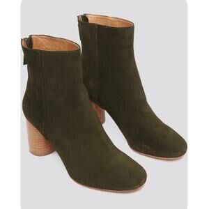 NEW Sandro Sacha Suede and Leather Ankle Boot size 37